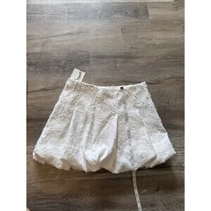 Zara White Ballon Skirt Size S Brand New With Tag